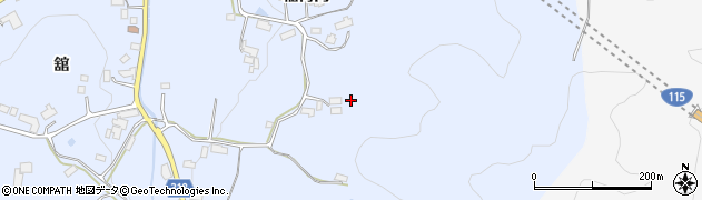 福島県伊達市保原町富沢稲荷内157周辺の地図