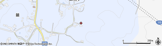 福島県伊達市保原町富沢稲荷内84周辺の地図