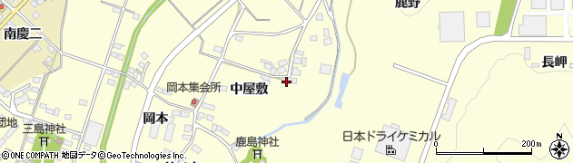 福島県福島市岡島中屋敷21周辺の地図