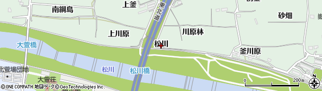 福島県福島市笹谷（松川）周辺の地図