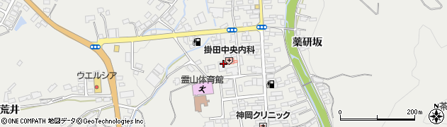 福島県伊達市霊山町掛田西裏周辺の地図