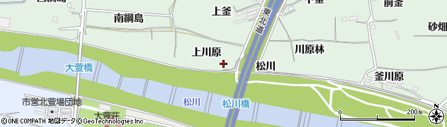 福島県福島市笹谷（上川原）周辺の地図
