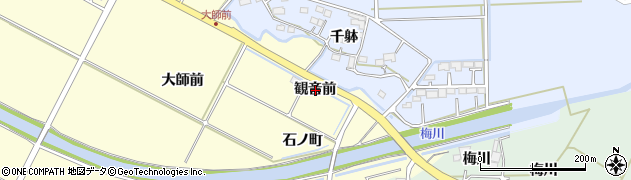 福島県相馬市程田観音前周辺の地図
