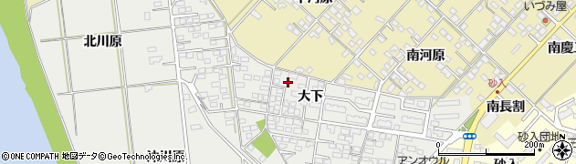 福島県福島市岡部大下43周辺の地図