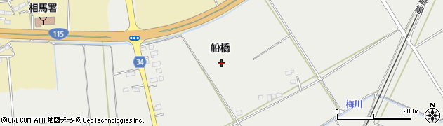 福島県相馬市成田（船橋）周辺の地図