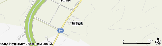 福島県伊達市霊山町中川屋敷地1周辺の地図