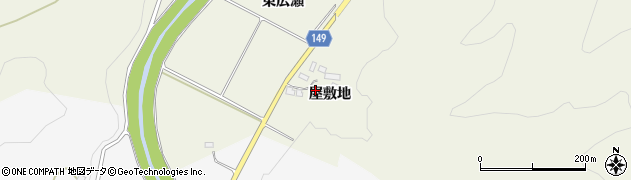 福島県伊達市霊山町中川屋敷地周辺の地図