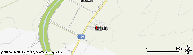 福島県伊達市霊山町中川（屋敷地）周辺の地図