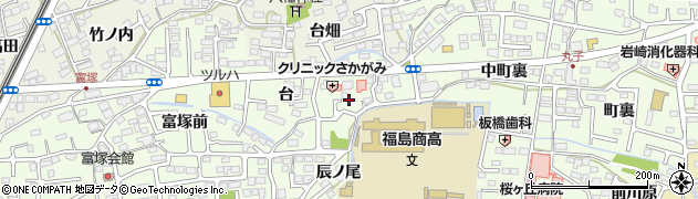 福島県福島市丸子（町頭）周辺の地図