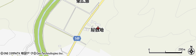 福島県伊達市霊山町中川屋敷地14周辺の地図
