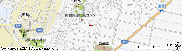 新潟県新潟市西蒲区押付周辺の地図