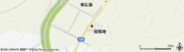 福島県伊達市霊山町中川屋敷地9周辺の地図