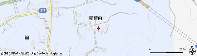 福島県伊達市保原町富沢稲荷内50周辺の地図