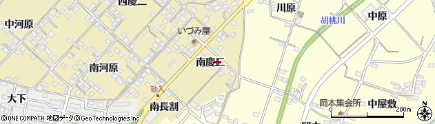 福島県福島市本内南慶二周辺の地図