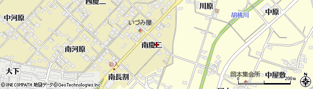 福島県福島市本内（南慶二）周辺の地図