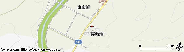 福島県伊達市霊山町中川屋敷地8周辺の地図