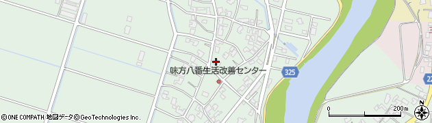 新潟県新潟市南区味方1100周辺の地図
