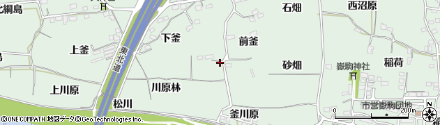 福島県福島市笹谷下釜4周辺の地図