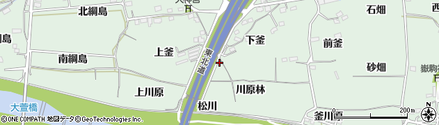 福島県福島市笹谷下釜7周辺の地図
