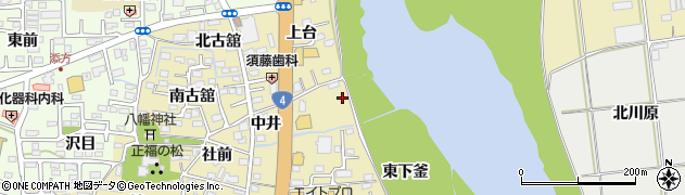 福島県福島市本内中井周辺の地図