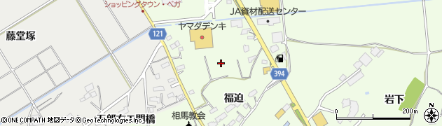 福島県相馬市馬場野（福迫）周辺の地図