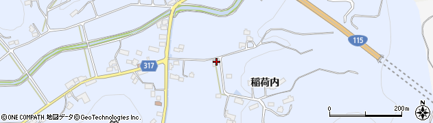 福島県伊達市保原町富沢稲荷内19周辺の地図