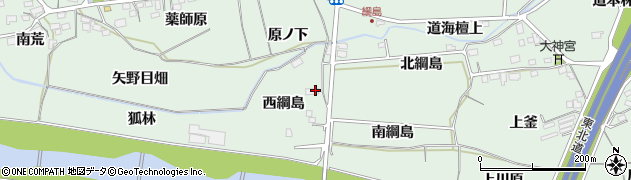 福島県福島市大笹生（西綱島）周辺の地図