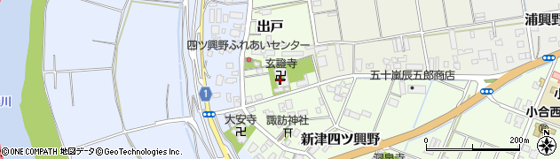 玄證寺周辺の地図