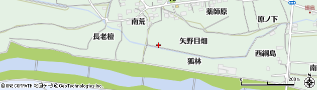 福島県福島市大笹生矢野目畑周辺の地図