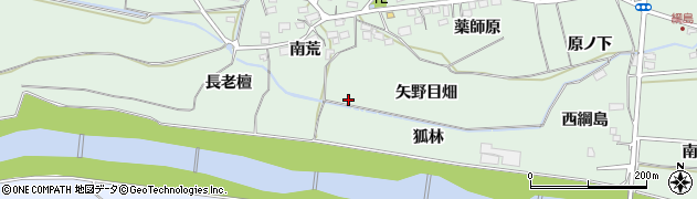 福島県福島市大笹生（矢野目畑）周辺の地図