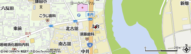 福島県福島市本内上台周辺の地図