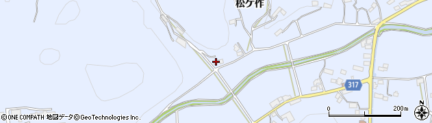 福島県伊達市保原町富沢松ケ作90周辺の地図