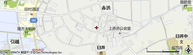 新潟県新潟市南区赤渋3820周辺の地図