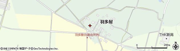 新潟県阿賀野市羽多屋127周辺の地図
