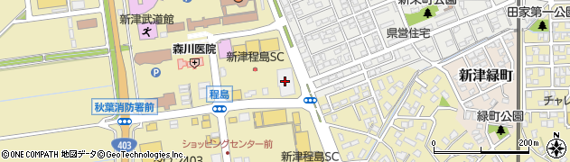 モスバーガー　新津店周辺の地図