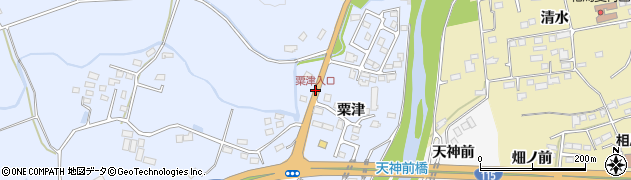 粟津入口周辺の地図