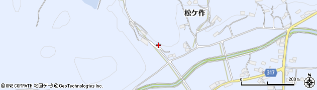 福島県伊達市保原町富沢松ケ作92周辺の地図