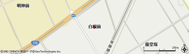 福島県相馬市成田（白根前）周辺の地図
