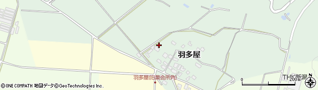 新潟県阿賀野市羽多屋122周辺の地図