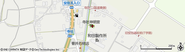 寺社神明宮周辺の地図