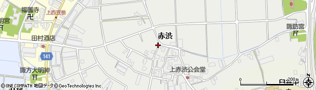 新潟県新潟市南区赤渋3596周辺の地図