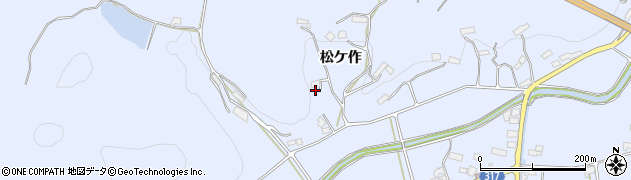 福島県伊達市保原町富沢松ケ作81周辺の地図