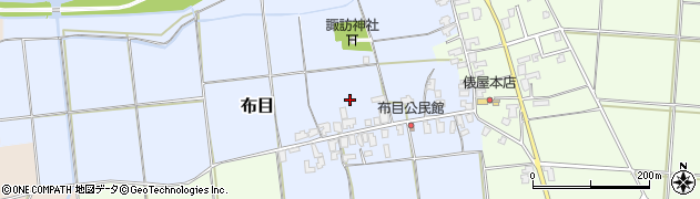 新潟県新潟市西蒲区布目周辺の地図