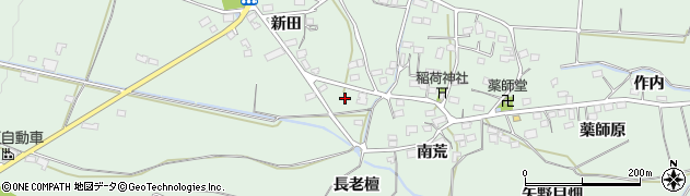 福島県福島市大笹生長老檀周辺の地図