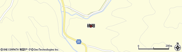 福島県伊達市霊山町大石（楮畑）周辺の地図