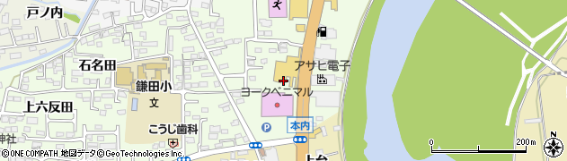 福島県福島市丸子中ノ町周辺の地図