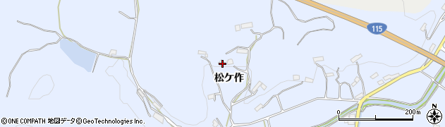 福島県伊達市保原町富沢松ケ作69周辺の地図