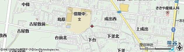 福島県福島市北沢又下台6周辺の地図