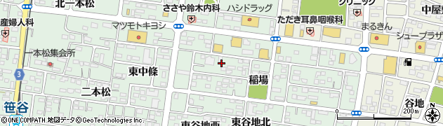 福島県福島市笹谷稲場29周辺の地図