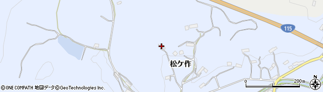 福島県伊達市保原町富沢松ケ作72周辺の地図